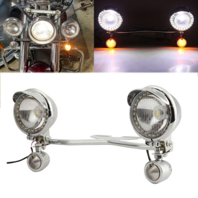 Passing Turn Signals Light Bar For Kawasaki Vulcan Classic MeanStreak Nomad 1600
