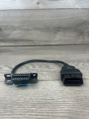 Ikkegol Full 16 Pin OBD2 Male To Female Cable With Underdash Mount 30cm 12inch