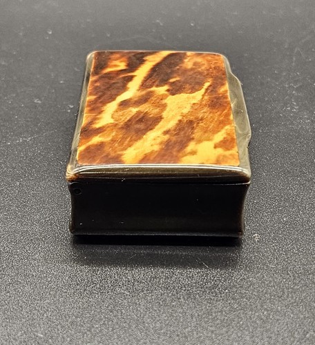 ANTIQUE VICTORIAN FAUX TORTOISESHELL SNUFF/TRINKET BOX ENGLAND CIRCA 1860 - Picture 5 of 11
