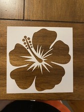 Hibiscus Reusable 10 MIL Laser Cut Mylar Stencil Painting Craft Supplies
