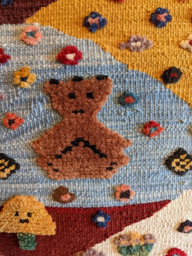 Hand Woven Natural Dye Folk Art Kilim from Turkey - Foto 9 di 10