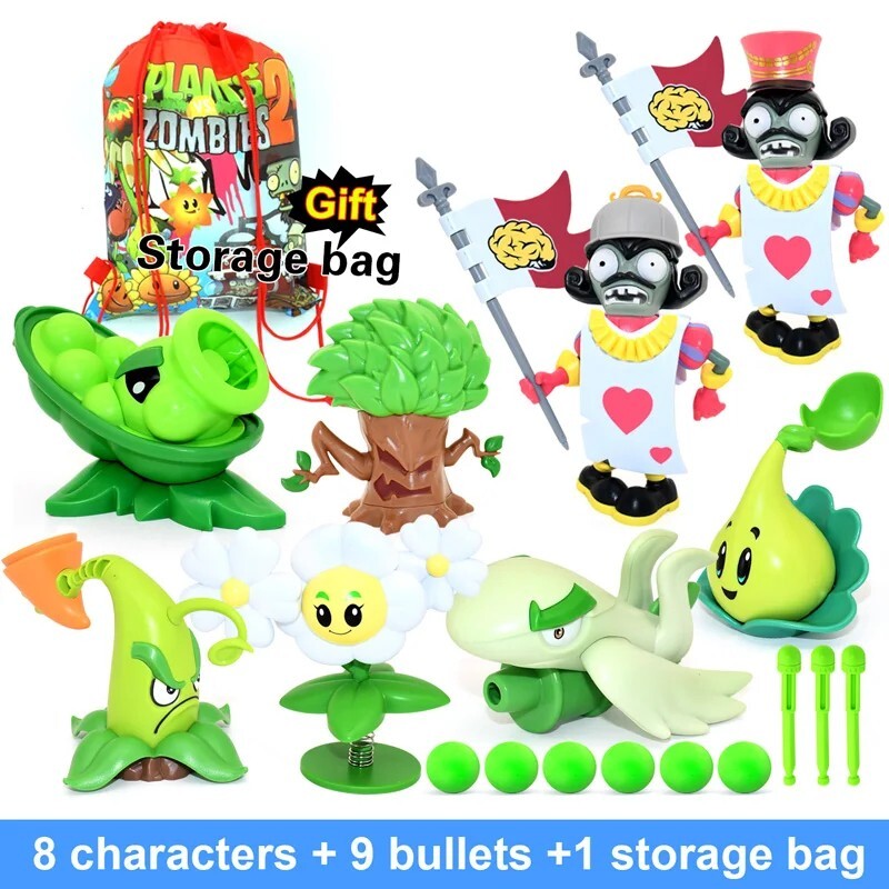 PLANTS VS ZOMBIES 2 Toys Full Set New Role Pea Shoote Alliance
