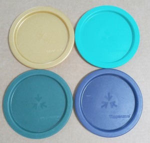 4 Tupperware One Touch Replacement "A" Lids #2423E - Gold ...