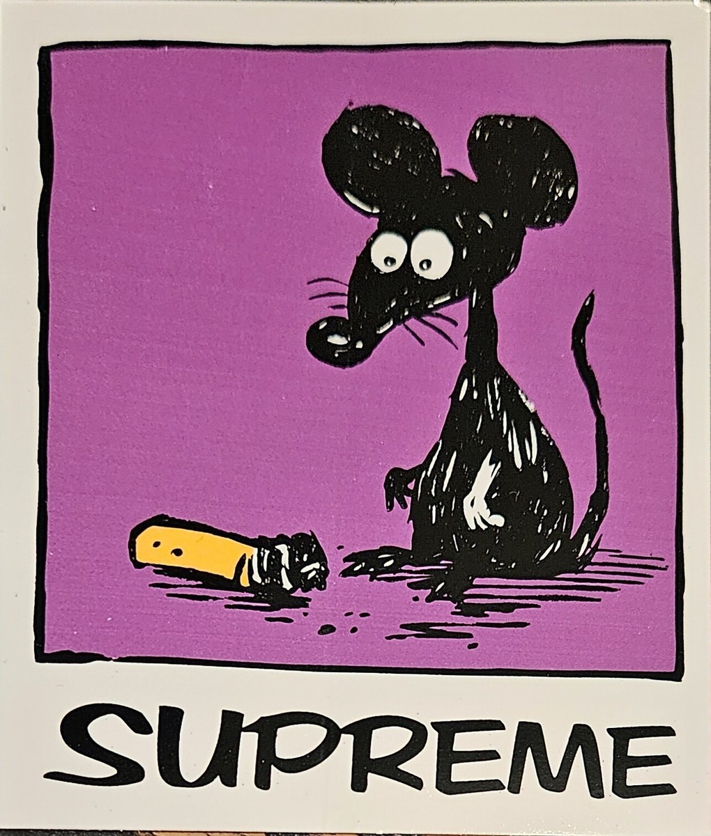 Supreme Mouse Sean Cliver Sticker Purple SS21 + FREE