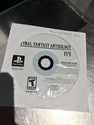 Final Fantasy Anthology FFV, ONLY FFV disc, missing FFIV disc ...