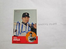 2012 Topps Heritage Alex Avila Signed Baseball Card Beckett Pre-Certified 