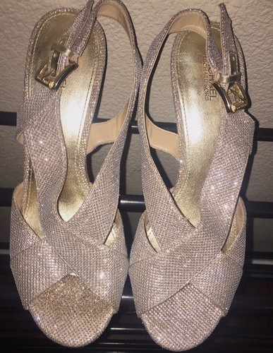 michael kors glitter sandals