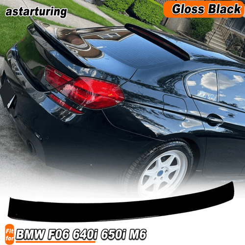 Fit for BMW 640i 650i M6 Gran Coupe 12UP Gloss Black Rear Roof Spoiler Top Wing  - Bild 1 von 11