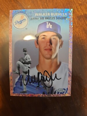 2023 Topps Chrome Platinum Anniversary Walker Buehler Rose Gold Mini Diamond /75