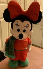 Disney Animated Dancing Musical Christmas Jingle Bell Minnie Mouse