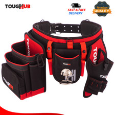 Work Tool Belt Apron With Multi Pockets Pouch Hammer & Drill Holster - ToughHub