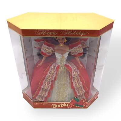 1997 Happy Holidays Barbie Doll with Rare Green Eyes Variant | eBay