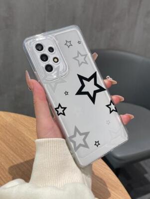 New Y2K Stars Design Prints Transparent Phone Case For