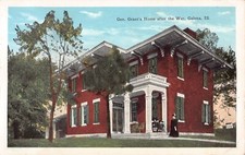 General Ulysses S Grant Home After Civil War Galena Illinois Vtg Postcard CP337