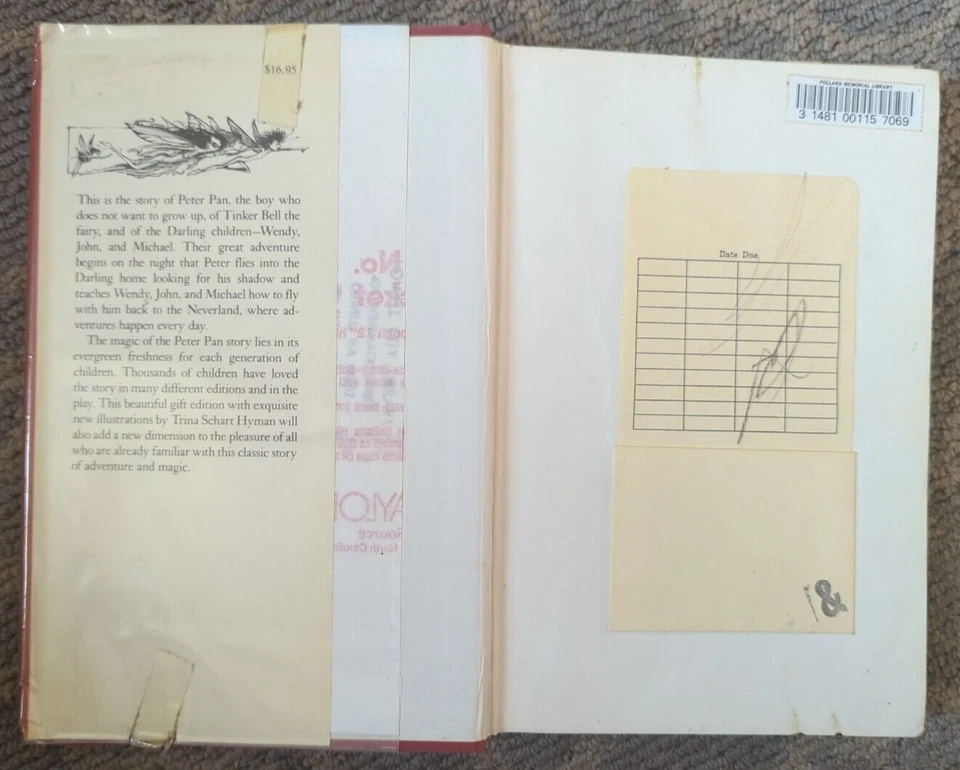 Peter Pan, J M Barrie, Trina Schart Hyman 1980 HC/DJ - Image 2 of 4
