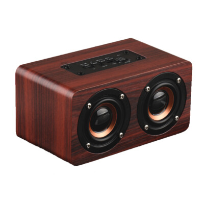 10W Bluetooth Speaker Super Bass Loud Wood Audio Wireless Speakers Subwoofer