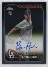 2024 Topps Chrome Rookie Auto Bryan Hudson #RA-BHU Auto 11o2