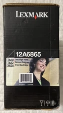 Genuine Lexmark 12A6865 Black High-Yield Toner - NEW SEALED