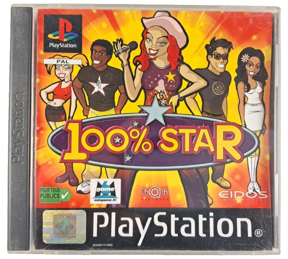100% Star Jeu Sony PS1 Playstation PAL Fr Complet