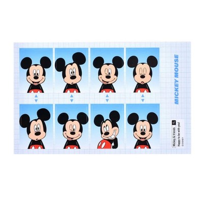 Disney Store Japan Mickey Maus Fotoaufkleber Sticker Collection