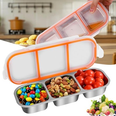 Snackbox Lunchbox Snackteller Geteilt Mikrowellengeeignet Robust für Kinder