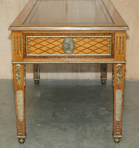 RESTORED ANTIQUE LATE 19TH CENTURY LOUIS XVI ORMOLU MOUNTED BUREAU PLAT DESK - Picture 21 of 24