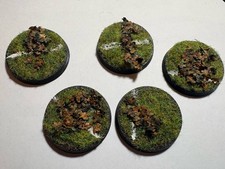 Pre painted 32mm X5 Bases Autumn Leaves 🍁 40k Blood Bowl Age Sígmar
