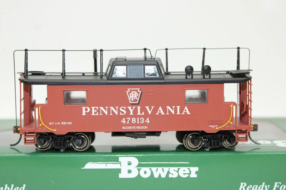 Bowser HO PRR Pennsylvania Shadow Keystone Buckeye Region N8 Caboose Car #478134 - Image 2 of 4