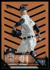 Garrett Hill 2023 Topps Update Orange and Black Foil Detroit Tigers #US29