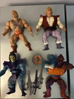1984 lot of 4 vintage MOTU He-Man Skeletor Two-Bad loose figures