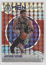 2020-21 Panini Mosaic Men of Mastery Red Mosaic Prizm Jayson Tatum #13 0r5l