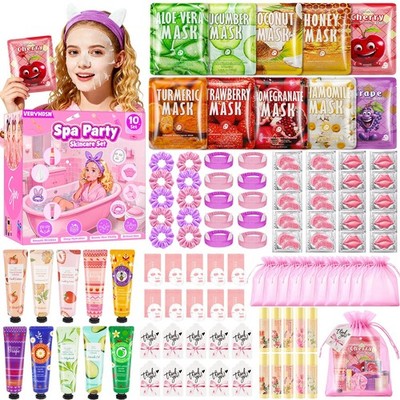 100PCS Spa Party Supplies for Girls, Sleepover & Slumber Party Supplies for G...
