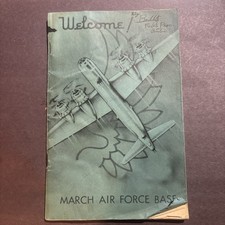 Vintage March Air Force Base Welcome Booklet Usaf California C1950 Military