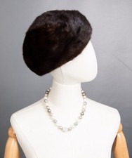 1593 WONDERFUL REAL MINK HAT LUXURY FUR BEAUTIFUL LOOK