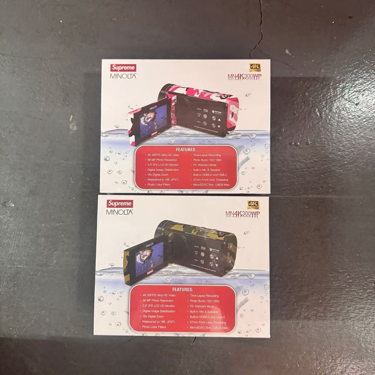 SUPREME SS26 MINOLTA MN4K300WP WATERPROOF CAMCORDER CAMERA | eBay