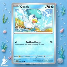 Quaxly Common Paldea Evolved 50/193 Pokemon TCG Card Near Mint Art Naoki Saito