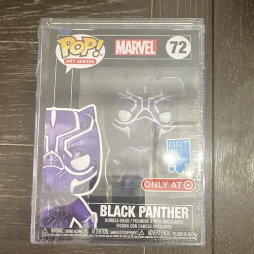 Funko Pop! Art Series Black Panther Marvel #72 Target Exclusive Vinyl Bobblehead