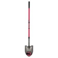 Truper Tru-Tough 56.75 in. Steel Round Digging Shovel Fiberglass Handle 6PK