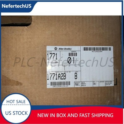 AB 1771-A2B 8-Slot Back Panel Mount Universal Input/Output Chassis US Free Tax