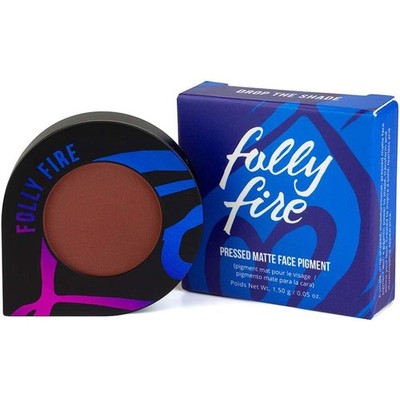 Folly Fire Drop The Shade Secrets Pressed Matte Face Pigment Blush Dark Mauve