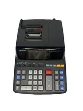 Sharp EL-2196BL Printing Calculator 12 Digit 2 Color Desktop Adding Machine