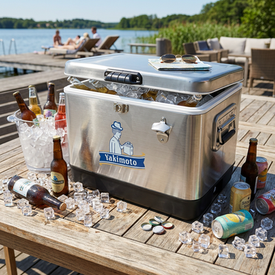 Yakimoto 54QT Hard Sided Cooler Heavy Duty Ice Box for Picnic