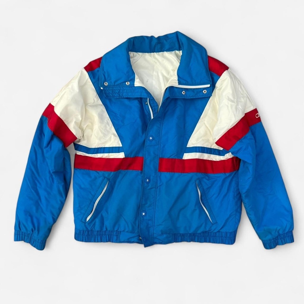 Vintage 80's CB Sports Blue and Red Ski Jacket - Men's M