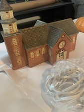 Vintage Bruton Parish Church Colonial Williamsburg VA Lighted Ceramic