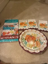 Pioneer Woman Thanksgiving Fall Harvest Pumpkins Paper Party Supplies  