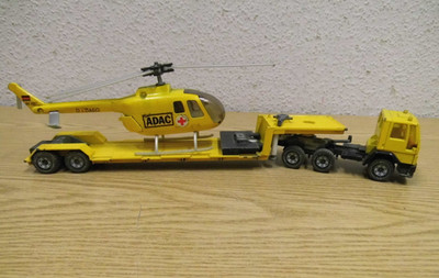 Siku 3125 ADAC Hubschrauber mit Anhänger Metall Länge 32,5 cm
