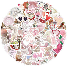 120PCS Coquette Stickers, Cute Aesthetic Stickers for Water Bottles Scrapbook Jo