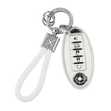 Car Key Cover for Nissan 5 Buttons Keys Fob Case TPU Bling For Nissan-b