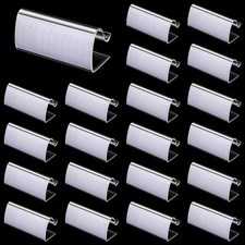 24 Pieces Table Skirting Clips Clear Tablecloth Clips for Indoor Outdoor Events