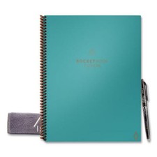Rocketbook FLRCCCEFR Fusion Smart Notebook, Teal Cover, 7 Page Styles, 11 X 8.5,